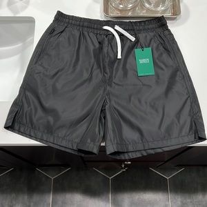 Black Mason Article Nylon Shorts